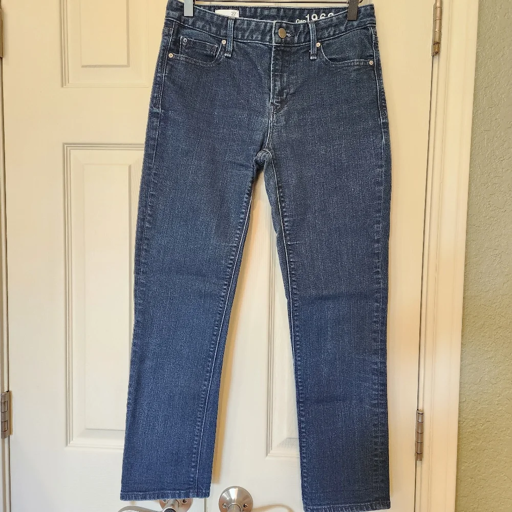 GAP‎ 1969 Real Straight Leg Jeans Dark Wash Size 27